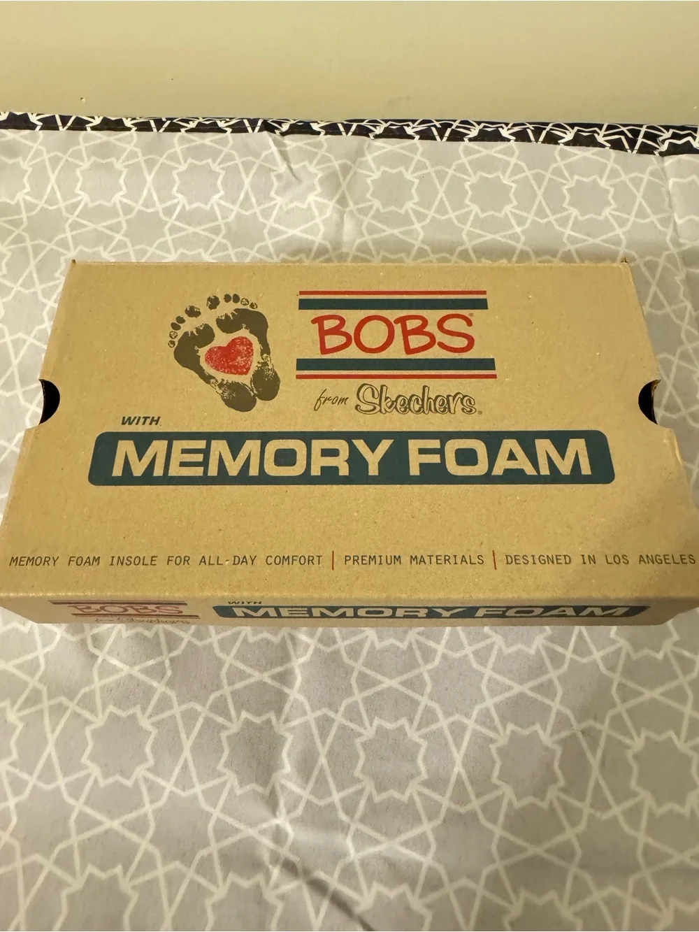 BOBS from Skechers Memory Foam Shoe Box - Brown Cardboard NWT - Picture 2 of 8